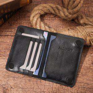 PS001 | Genuine Leather Passport Holder | Black