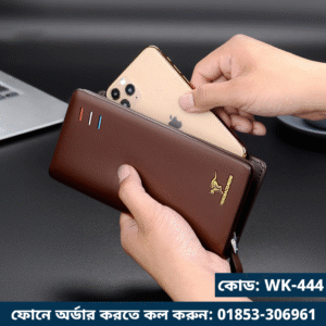 Code: WK444-Brown | Wallet Men England Style Pu Leather Wallet Leisure Purse Style New Male Cluth Wallets Long Coin Purse Card Holders